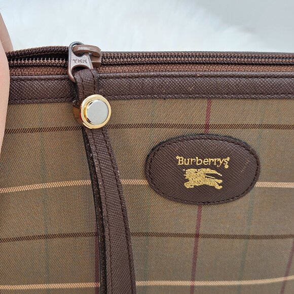 Burberry Brown Plaid Clutch - Picture 3 of 15
